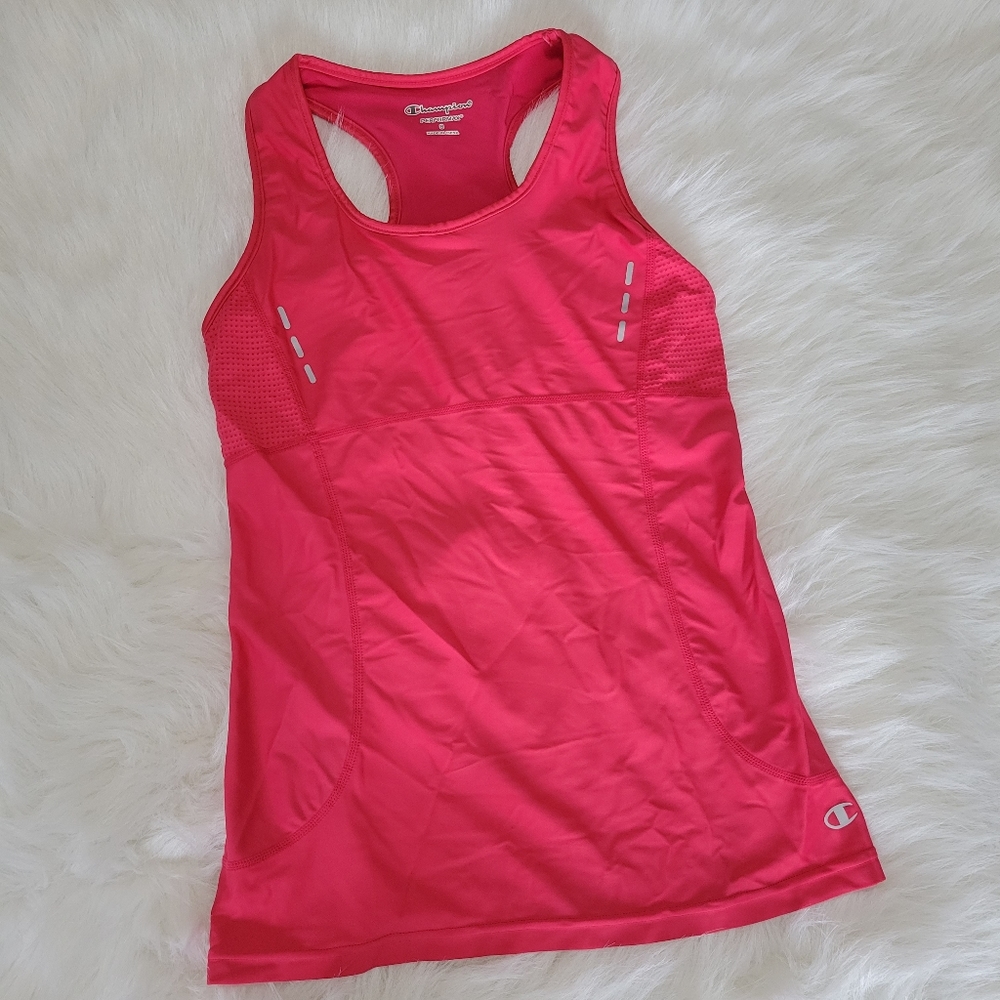 Champion PERFORMAX Sports Bra Tank Top Hot Pink 8 Power Flex Like New Condition